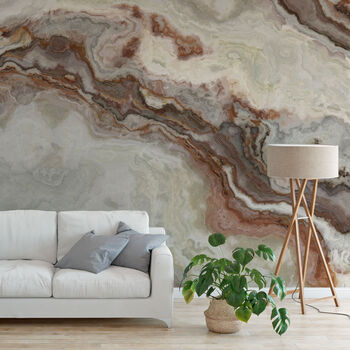 Abstract Onyx Mural Wallpaper, 4 of 5