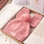 Personalised Blush Pink Luxury Cotton Baby Cardigan, thumbnail 2 of 12