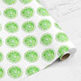 Limes Wrapping Paper, Sliced Half Fruit, thumbnail 3 of 3