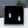 Handcrafted Silver Glass Earrings, thumbnail 2 of 12