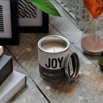 'Joy Of Flaking Out' Chocolate Scented Candle, 3 of 7