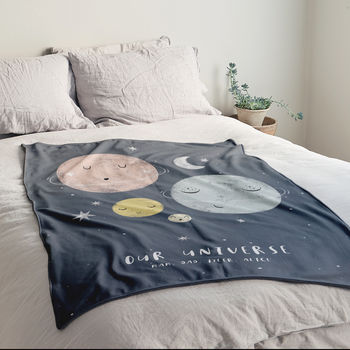 Personalised 'Our Universe' Family Luxury Blanket, 2 of 6