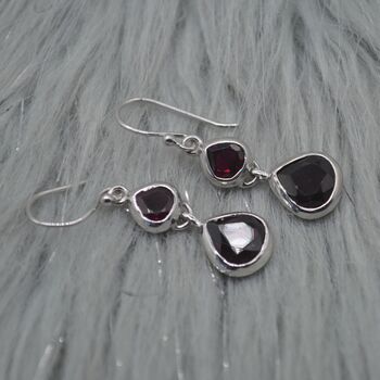 Red Garnet Earrings: January Birthstone Jewelry, 4 of 5