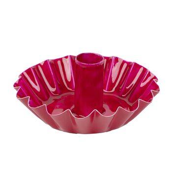 Scalloped Enamel Candle Holder, 2 of 6