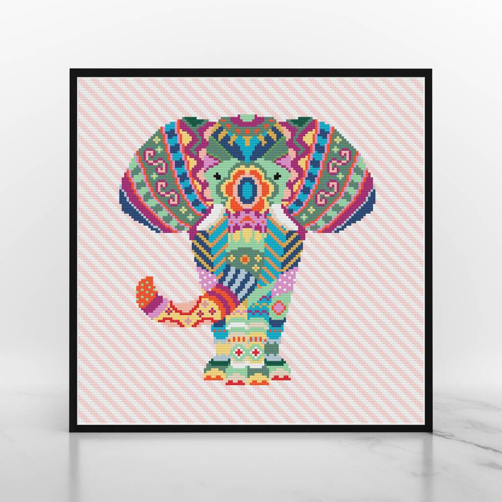 JISHSHAY Elephant Diamond Painting Pendentif Diamant Painting