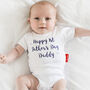 Personalised 1st Father's Day Babygrow, thumbnail 1 of 10