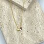 Star Trio Necklace With Gold Chain/Silver Chain, thumbnail 1 of 7