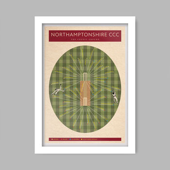 Northants C.C.C Cricket Poster Print, 2 of 4
