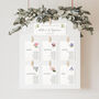 Flower Themed Wedding Table Plan Cards, thumbnail 2 of 8