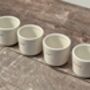 Set Of Four ‘Wakey Wakey Rise And Shine’ Egg Cups, thumbnail 2 of 4