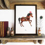 Rhea The Carousel Horse Art Print, thumbnail 1 of 9