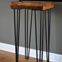 Square Reclaimed Wooden Side Table, thumbnail 3 of 10