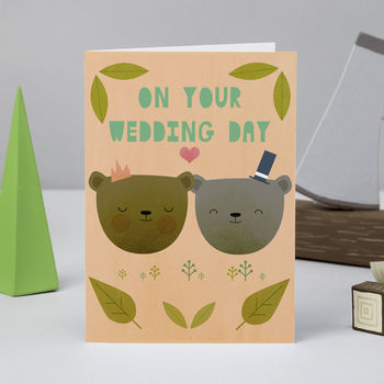 'On You Wedding Day' Bears Wedding Card, 2 of 6