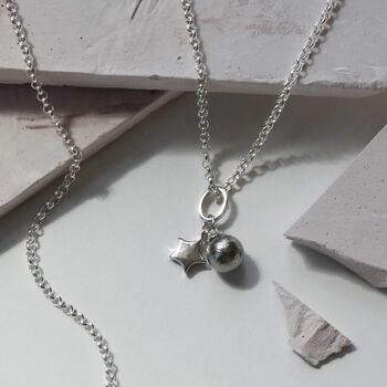 Meteorite Star And Sphere Necklace, 2 of 7