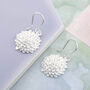 Sunflower Sterling Silver Floral Pendant Necklace, thumbnail 2 of 7