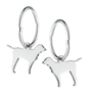 Labrador Sterling Silver Sleeper Hoop Or Hook Earrings, thumbnail 2 of 4