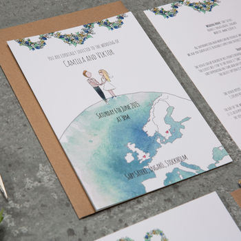 'On Top Of The World' Wedding Stationery Suite, 5 of 6