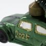 Hanging Glass Vintage Green Car Christmas Tree Decoration, thumbnail 2 of 3