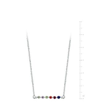 Sterling Silver Multi Colour Stone Bar Jewellery Set, 5 of 7