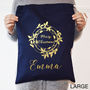 Personalised Holly Wreath Christmas Sack, thumbnail 8 of 9