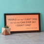 Metallic Favourite Quote Print Framed, thumbnail 1 of 5