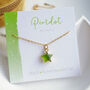 Peridot Crystal Star Necklace, thumbnail 2 of 11