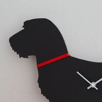 Wire Haired Dachshund Clock With Wagging Tail, 2 of 3