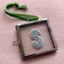 Couples Keepsake Hand Embroidered Framed Letters, thumbnail 7 of 9