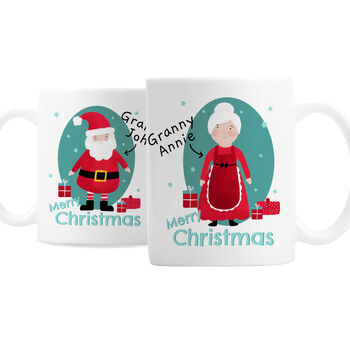 Personalised Mr And Mrs Claus Mug Set – Christmas Gift For Couples, 6 of 6