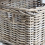 Grey Rattan Deep Rectangular Basket, thumbnail 4 of 5