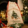 Personalised Christmas Sack Special Delivery Christmas Tree Design, thumbnail 3 of 5