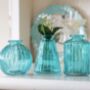 Three Vintage Style Glass Bud Vases, thumbnail 2 of 7