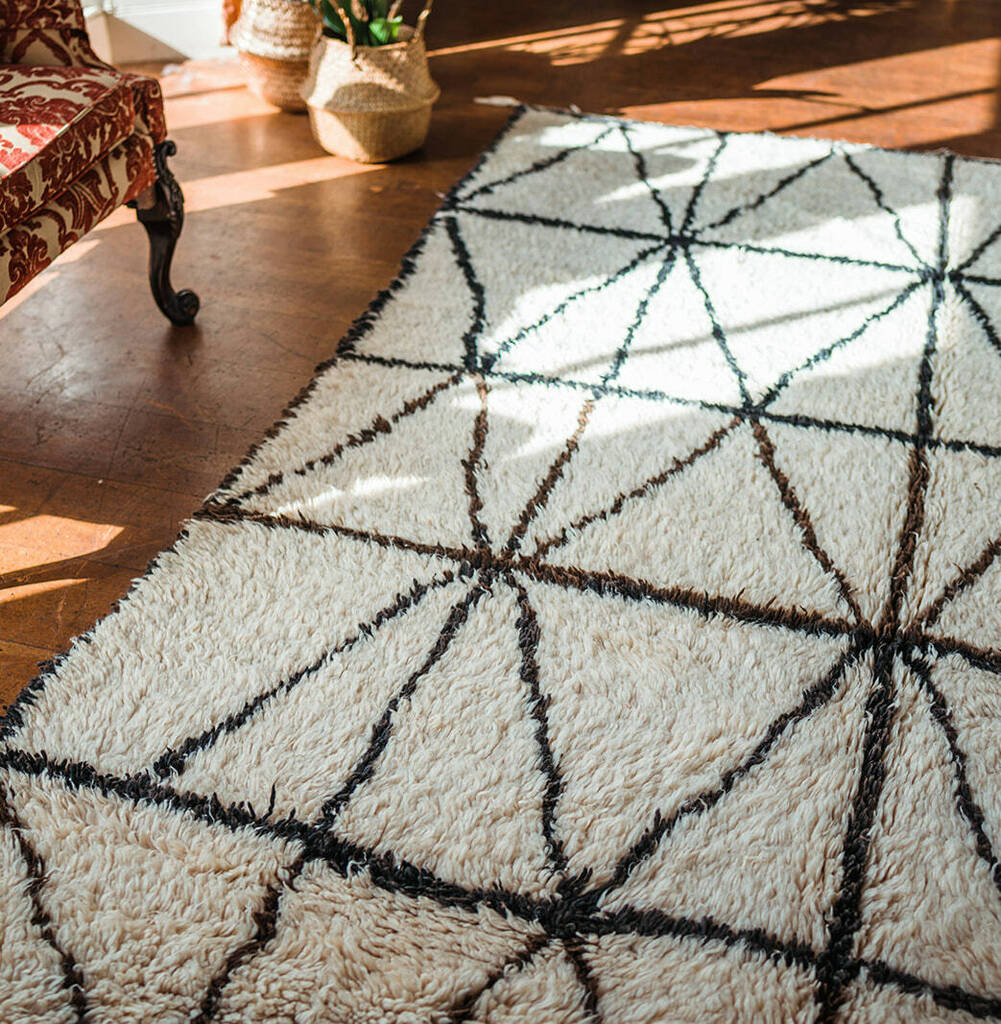 Sahara Vintage Beni Ourain Moroccan Rug By Cosy Coco