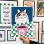 Personalised Dog Mum Coffee Club Checkerboard Print, thumbnail 2 of 12