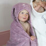 Personalised Hooded Baby Bath Towel Bunny Rabbit, thumbnail 8 of 11
