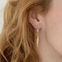 Mini Fishy Decorative Charm Small Hoop Earrings, thumbnail 2 of 6