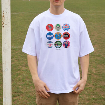 Golf Beer Mats Oversized T Shirt, 6 of 10