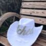 Hitched White Denim Cowboy Hat, thumbnail 3 of 5