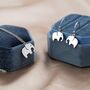 Sterling Silver Elephant Necklace And Dangle Earrings, thumbnail 1 of 12