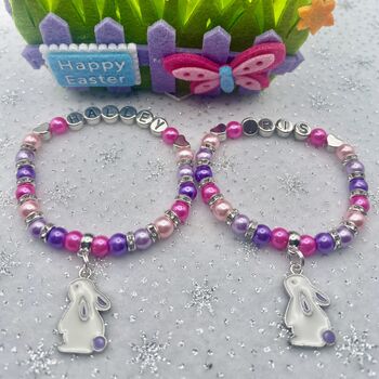 Personalised Easter Bunny Bracelet, 10 of 12