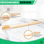 Set Of Four Adult Bamboo Toothbrushes, thumbnail 8 of 11