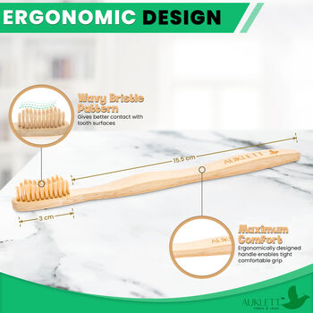 Set Of Four Adult Bamboo Toothbrushes, 8 of 11