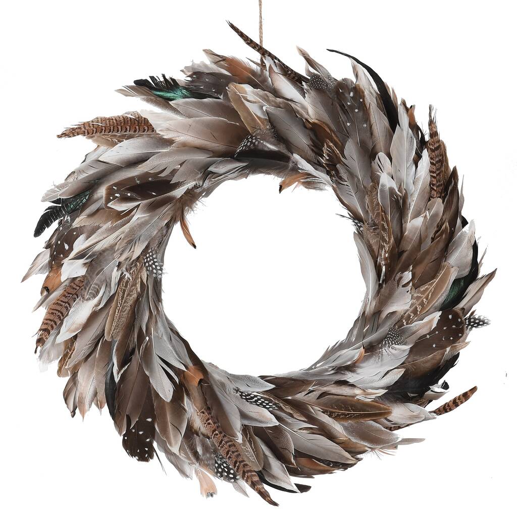 Feather Easter Wreath