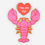 Biscuiteers Hand Iced You're My Lobster Letterbox Biscuit, thumbnail 3 of 3