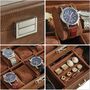 Watch Box 12 Slots Watches Display Case With Drawer, thumbnail 4 of 7