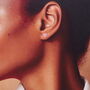 Thank You Heart Sterling Silver Earrings, thumbnail 3 of 5