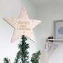 Personalised First Christmas Star Tree Topper, thumbnail 1 of 4