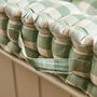 Green Gingham Bench Cushion, thumbnail 5 of 5