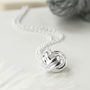 Sterling Silver Forever Knot Necklace, thumbnail 1 of 8