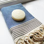 Large Luxury Honeycomb Bathroom Hammam Towel, thumbnail 8 of 12